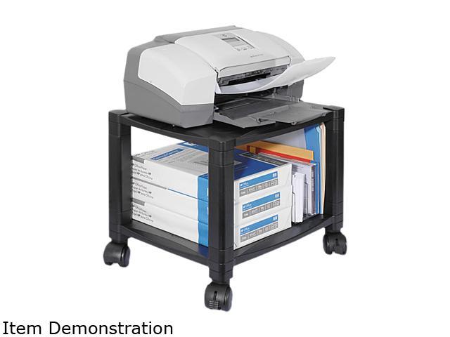 Kantek PS510 Mobile Printer Stand, 2-Shelf, 17w x 13-1/4d x 11-7/8h, Black