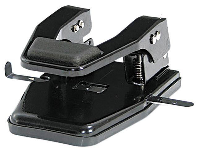 Business Source 3-Hole Punch Heavy-Duty Adjustable 9//32/" 40 Sht Cap BK 62897
