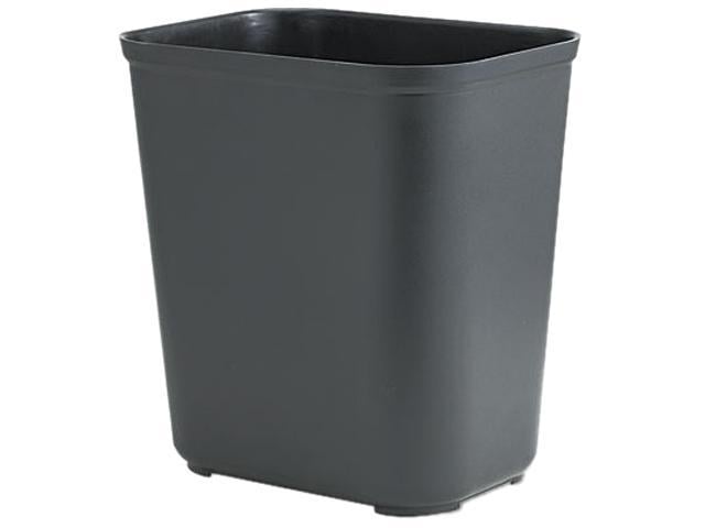 Rubbermaid Commercial 254300BK Fire-Resistant Wastebasket, Rectangular ...