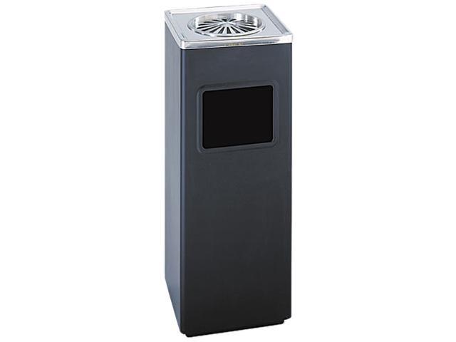 Safco Products Plastic Step-On Trash Can 9922BL, Black, Hands-Free