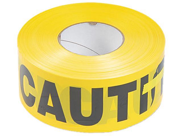 Tatco 10700 Caution Barricade Safety Tape, Yellow, 3w x 1,000 ft. Roll ...