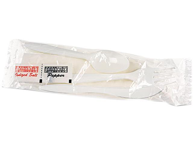 GEN 6KITMW Wrapped Cutlery Kit White 250/case for sale online 