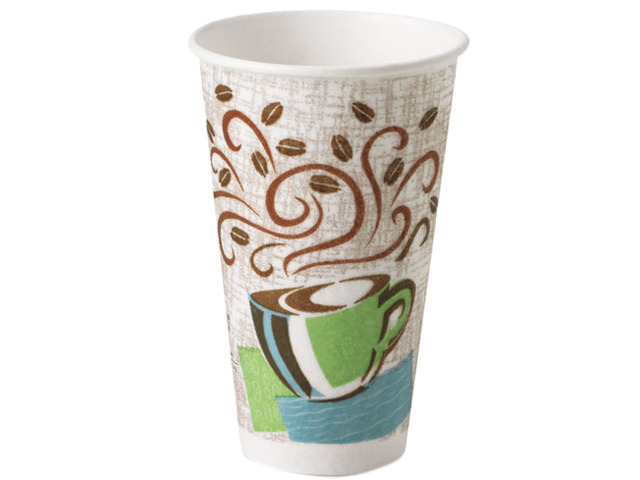 Dixie® PerfecTouch® Insulated Disposable Paper Hot Coffee Cups, 10...