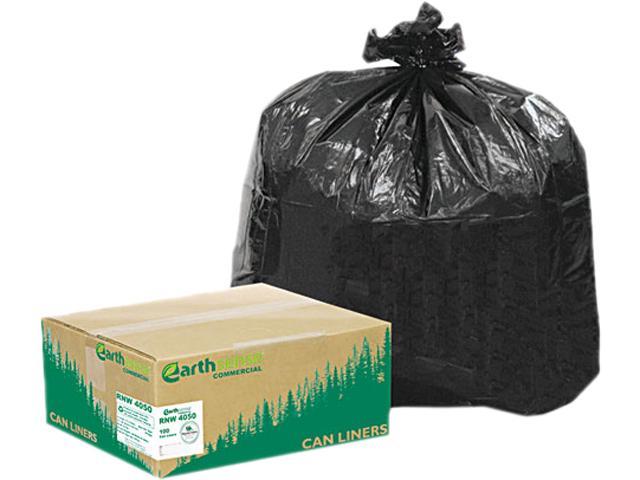 Earthsense Clear Recycled Can Liners 31-33gal 1.25mil Clear 100/Carton RNW4015C 