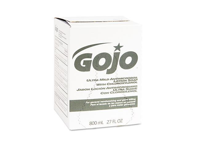 GOJO 9212-12EA Ultra Mild Lotion Soap w/Chloroxylenol Refill, Lightly Scented, 800-ml