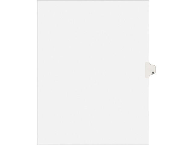Avery Register Für Akten – 26 Reiter, 21,6 X 27,9 Cm, Weiß, Legal Ausstellung 1-25, Verstärkte Tabs