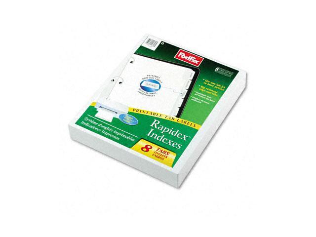 Oxford 11316 Custom Dividers, Self-Stick Tab Labels, 8-Tab, Letter ...