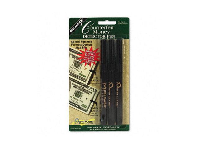 Dri-Mark 3513B-1 Smart Money Counterfeit Bill Detector Pen for Use w/U.S. Currency, 3/Pack