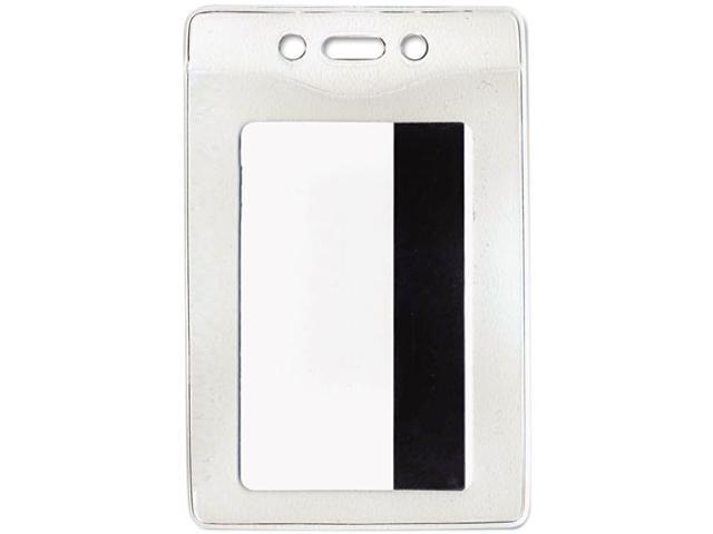 Advantus AVT75419 Security ID Badge Holder, Vertical, 3 3/8w x 4 1/4h ...