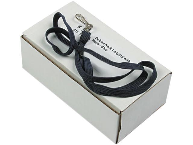 J-Hook Style 24/Box 36" Long Advantus Deluxe Lanyards Black 