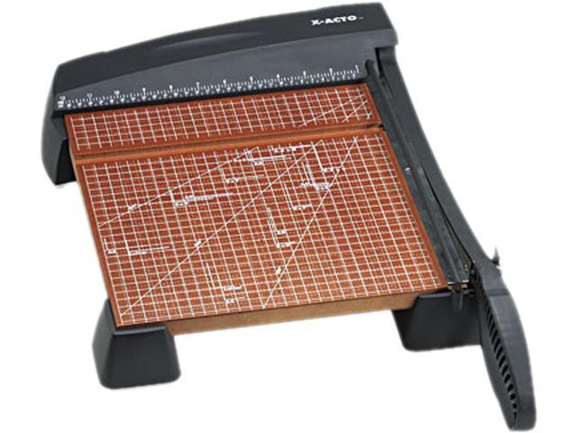 X-ACTO 26312 Heavy-Duty Paper Trimmer, 10 Sheets, Wood Base, 12" x 12"