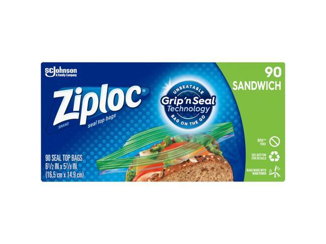 Ziploc Sandwich Bags, 90 Bags/Box (315885)