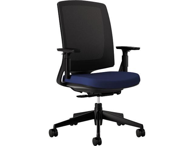 HON H2281.VA90.T Lota Series Mesh Mid-Back Work Chair, Navy Fabric, Black Base - Newegg.com