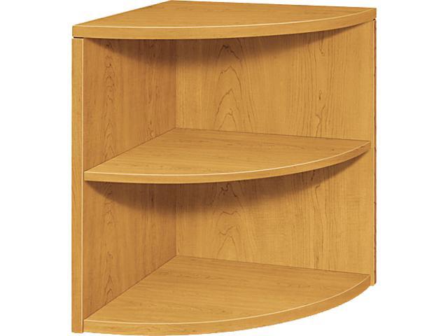 HON 105520CC Two-Shelf End Cap Bookshelf, 24w x 24d x 29-1/2h, Harvest