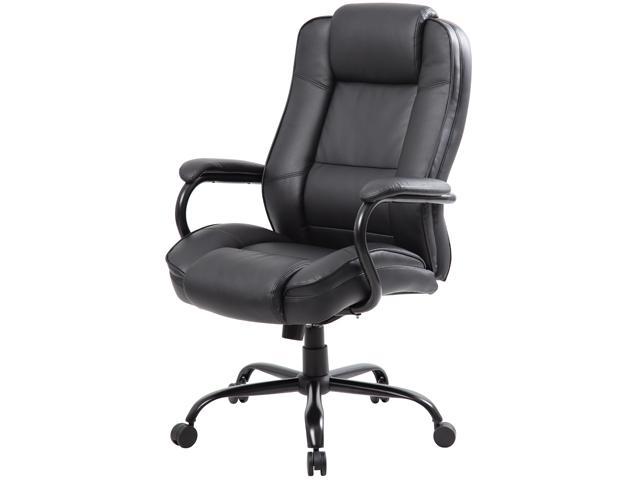 Rosewill RFFC-14002 LeatherPlus Big and Tall Executive Chair 350-lbs weight capacity - Black