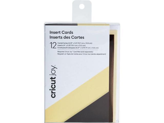 Cricut 2008044 Joy Einlegekarten Creme/Gunmetal Gold