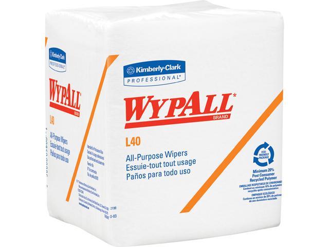 WypAll L40 Disposable Cleaning and Drying Towels (05701), Limited Use Towels, White,56 Sheets per Pack