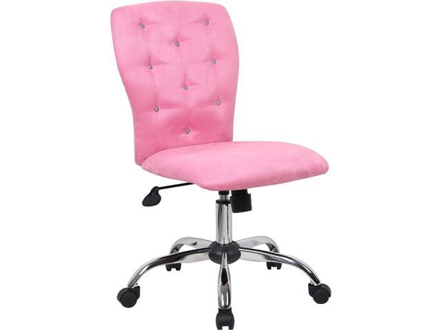 Photo 1 of ***PARTS ONLY NOT FUNCTIONAL***Boss Office Supplies Tiffany Microfiber Chair-Pink