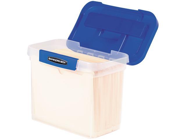 Bankers Box 0086301 Heavy-Duty Portable File Box, Letter Files, 