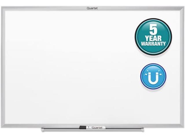 Photo 1 of Quartet Classic Magnetic Whiteboard, 24 x 18, Silver Aluminum Frame, 1 Each