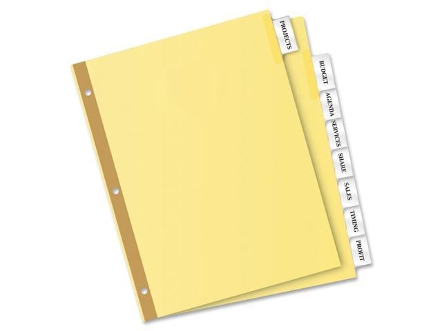 Avery 11115 Avery Worksaver Insertable Dividers Value Pack Print-on - 8 ...