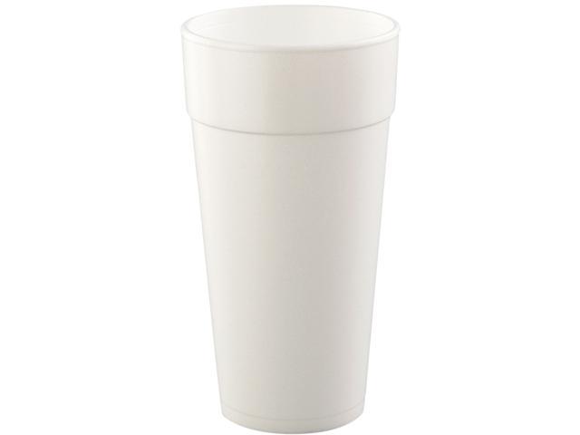 Case of 1000 Dart 16EL White Cappuccino Plastic Lid for Hot And Cold Foam Cup 