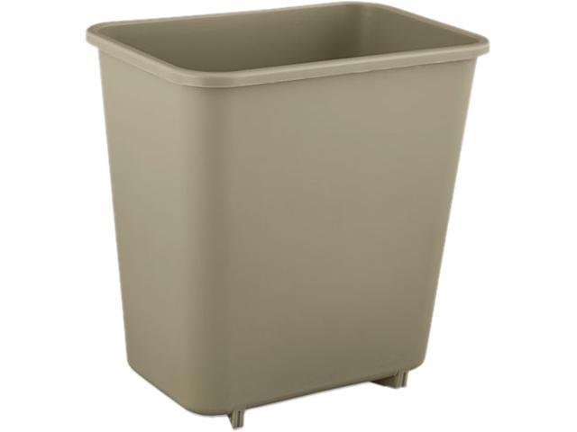 Rubbermaid Commercial RCP 2952 BEI Deskside Plastic Wastebasket ...