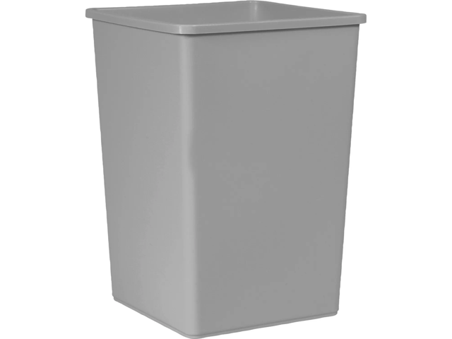 Rubbermaid Commercial 3958GYCT Untouchable 35-gal Container - Square ...