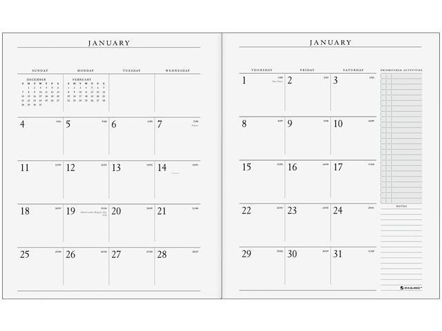 AT-A-GLANCE Executive 2024 Planner, Monthly Padfolio Refill, 9 X 11