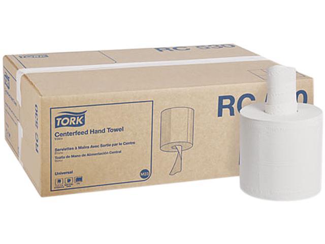 7.6" Width x White Details about   Tork Universal RC530 Centerfeed Paper Hand Towel Roll 2-Ply 