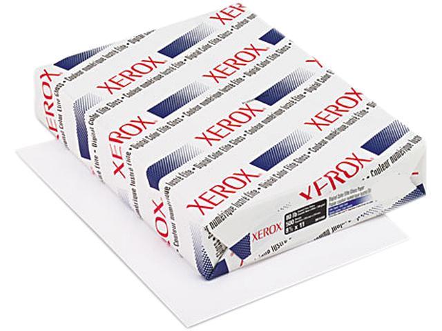 Xerox 3R11450 Gloss Digital Elite Laser Paper, 94 Bright, 80lb, Letter, White, 500 Sheets/Ream