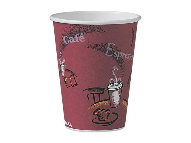 SOLO Cup Company OF12BI-0041 Bistro Design Hot Drink Cups, Paper, 12 oz., 300/Carton