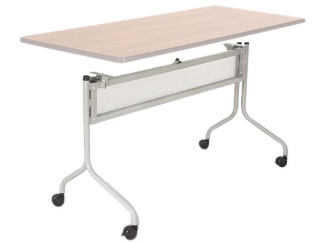 Safco 2031SL Impromptu Mobile Training Table Base, 49-1/4w x 24d x 28h, Silver