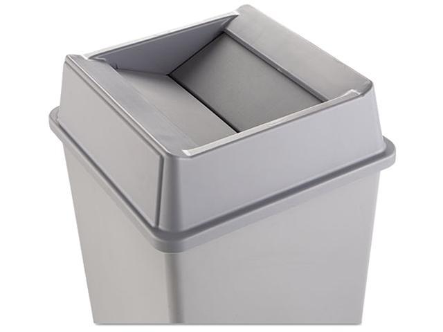 Rubbermaid Commercial 2664GRAY Swing Top Lid for Square Waste Container ...