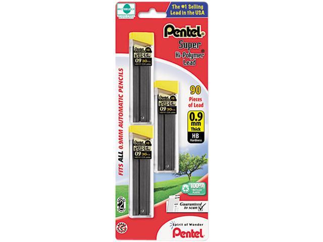 3 Tubes Pentel Super Hi-polymer 0.9mm Mechanical Pencil Lead Refills L509 HB for sale online 