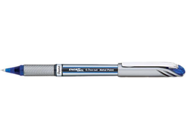 Pentel EnerGel NV Liquid Gel Pen .7mm Blue Barrel Blue Ink BL27C