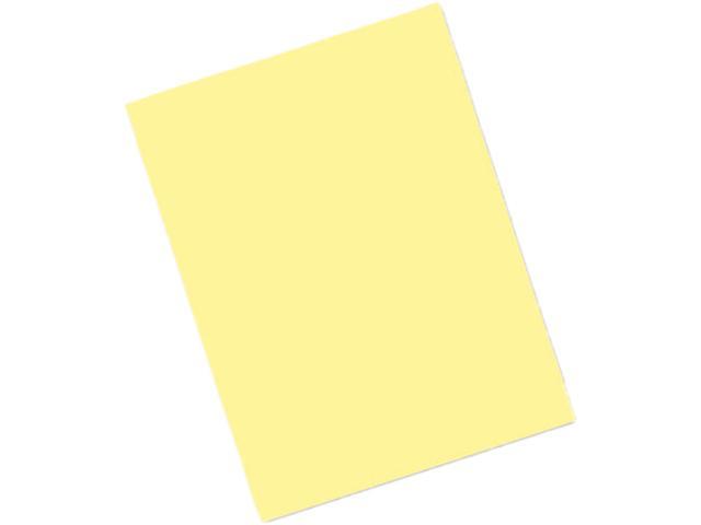 Pacon 103966 Riverside Construction Paper, 76 lbs., 9 x 12, Light Yellow, 50 Sheets/Pack