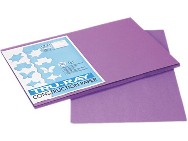 Purple Pacon 103051 Tru-Ray Construction Paper 50 Sheets/Pack 76 lbs 12 x 18 