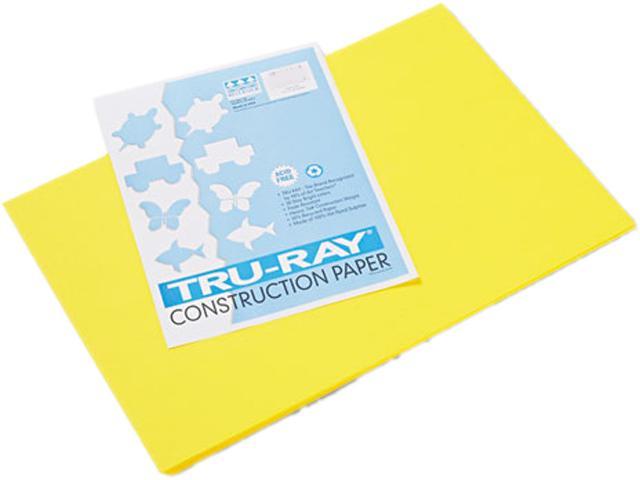 Photo 1 of Pacon Tru-Ray Construction Paper, 76 lbs., 12 x 18, Yellow, 50