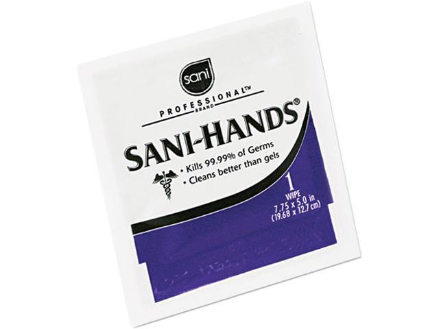 Sani Professional Sani-Hands II Sanitizing Wipes 7 1/2 x 5 1/2 300/Canister 