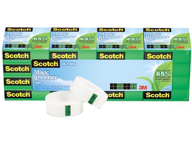 3/4 x 900 Inches Engineered for Mending 812-16P Boxed Standard Width 16 Rolls Scotch Magic Greener Tape 