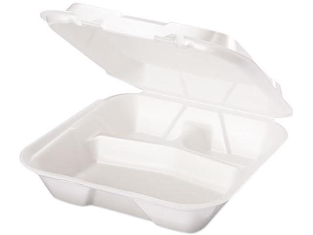 Genpak SN203-3L 9.25 X 9.25 X 3 3-Comp. Black Container - 200 / CS