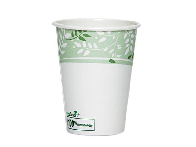 Dixie 2342PLA-PK EcoSmart Hot Cups, PLA Lined Paper, Viridian, 12 oz., 50/Pack
