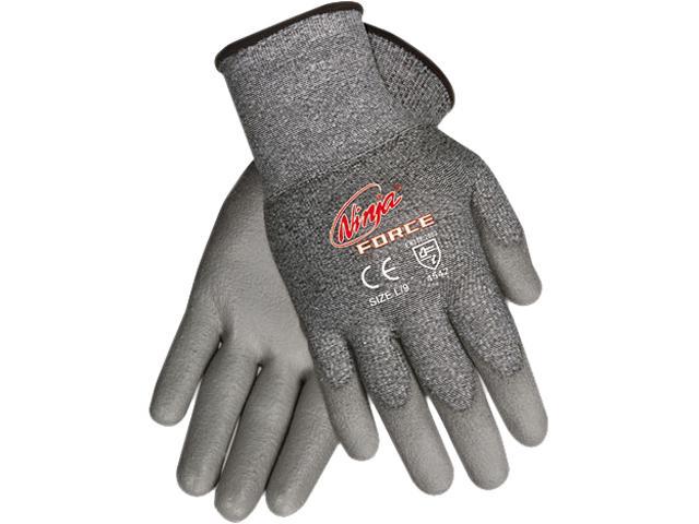 Memphis N9677S Ninja Force Polyurethane Coated Gloves, Small, Gray