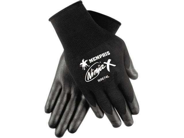 Memphis N9674M Ninja X Bi-Polymer Coated Gloves, Medium, Black