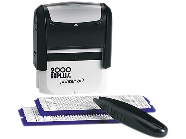 COSCO 030600 2000 PLUS Create-A-Stamp One-Color Address Kit, Custom Message, Black