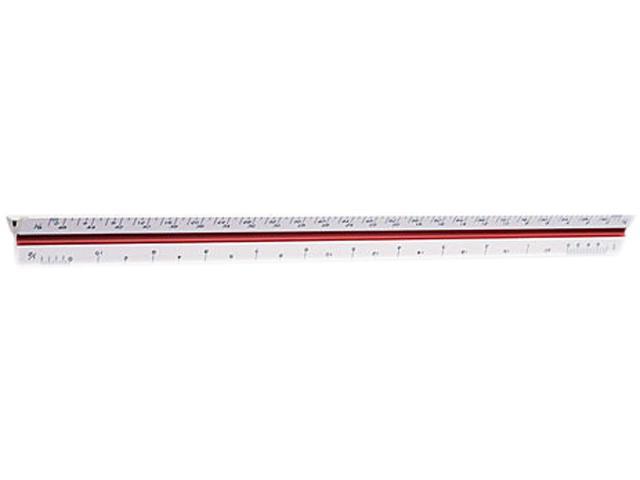 Chartpak 235A Triangular Scale, Plastic, 12", Architectural, Color-Coded