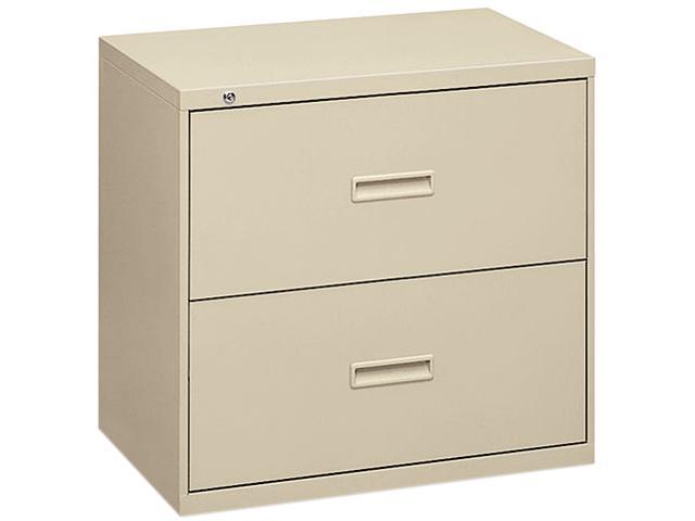 HON 482LL 400 Series Two-Drawer Lateral File, 36w x 19-1/4d x 28-3/8h, Putty