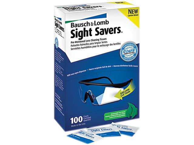 Bausch & Lomb 8574GM Sight Savers Premoistened Lens Cleaning Tissues, 100 Tissues/Box