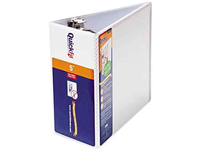Photo 1 of Stride Quick Fit D-Ring View Binder, 5" Capacity, White
